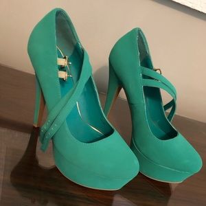 Blue heels